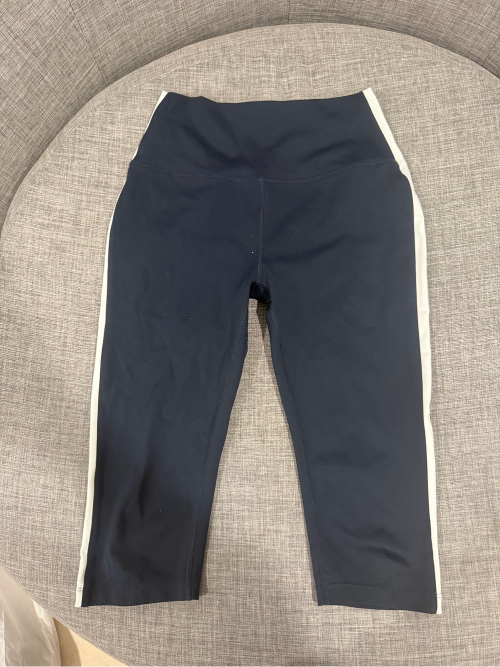 Splits59 Navy Leggings with White Side Stripes